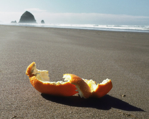 After lunch at Cannon Beach, with a view of Haystack Rock; location for the film: The Goonies