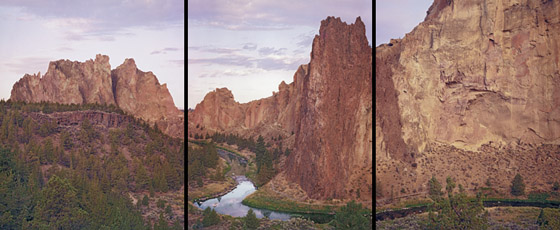 The Crooked River winding through Smith Rock State Park Near the town of Terra Bonne