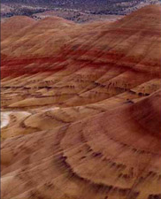 Ancient ash layers exposed in central Oregon