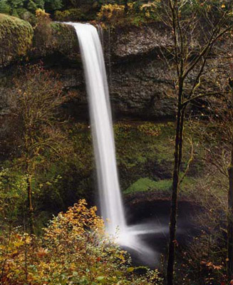 Upper South Falls, one of many in Silver Falls State Park in Oregon