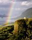 Rainbow over Crown Point, Columbia River Gorge, Oregon